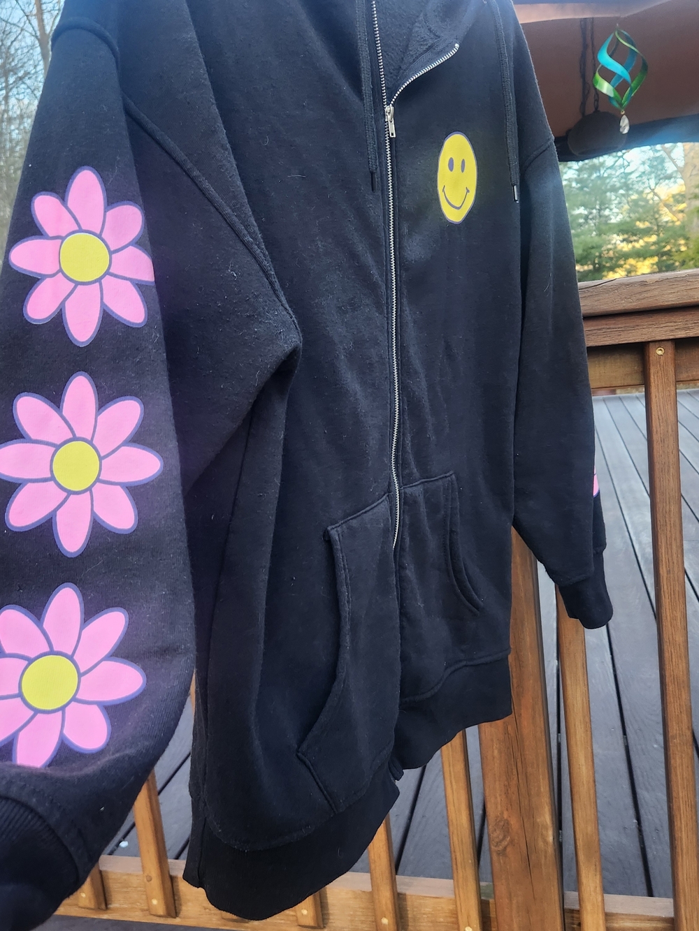 Forever 21 "It's OK To Not Feel OK" Black Hoodie W/ Purple Graphics Womens Small - Picture 6 of 11